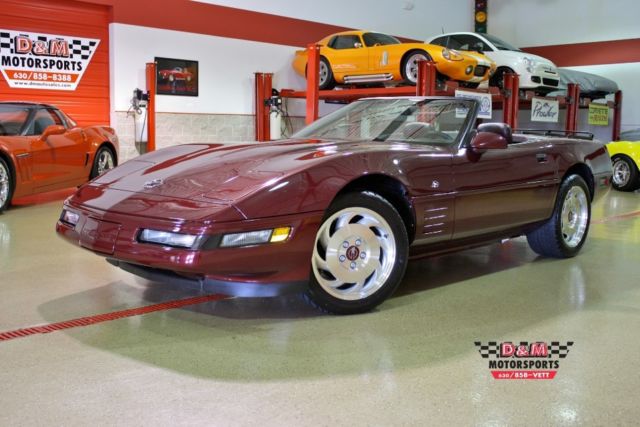93 corvette 40th anniversary convertible only 1,575 miles auto select ride bose