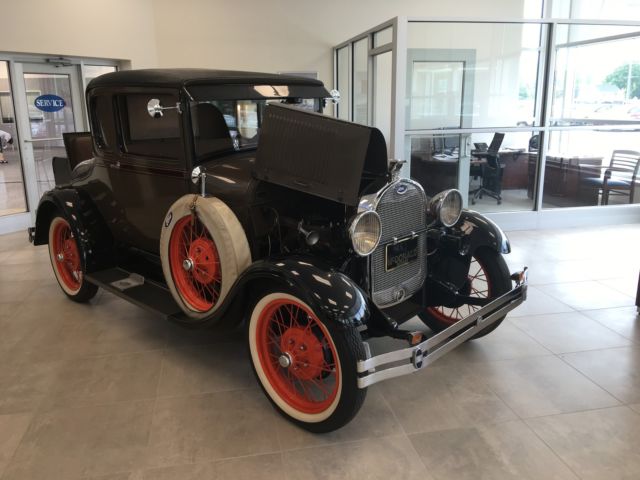1929 model a special coupe brown with seat belts rebuilt collectors sold