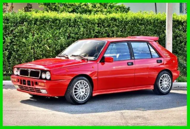 1989 lancia delta integrale hf 8v italian exotic rally car turbo all wheel drive