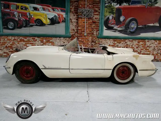1954 chevrolet corvette barn find survivor parked for over 50 years original