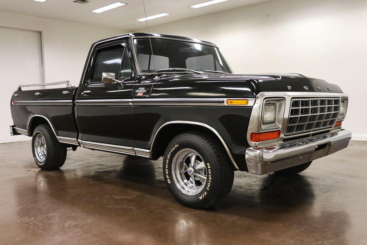 1978 ford f 100 ranger xlt 50345 miles black truck 351 windsor v8