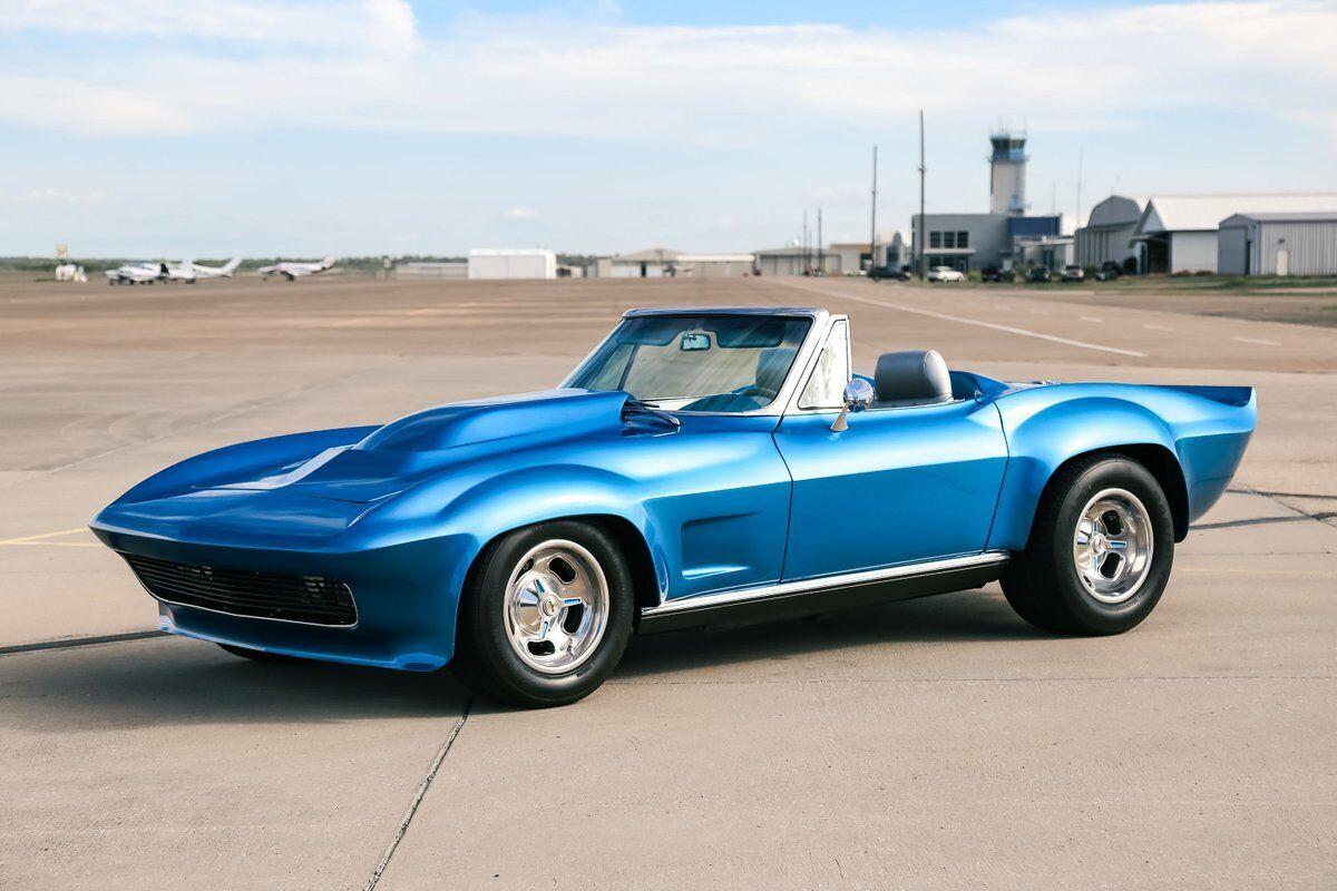 1966 chevrolet corvette 1797 miles blue convertible 355ci v8