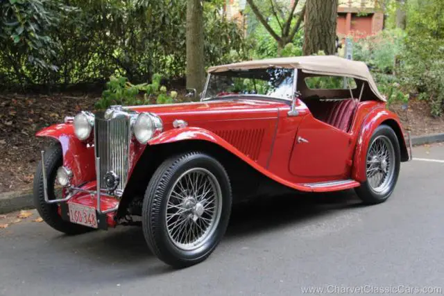 1948 mg tc roadster. excellent! see video