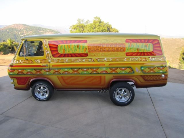 vintage california custom van boogie van surfer van insane paint! no reserve !!!