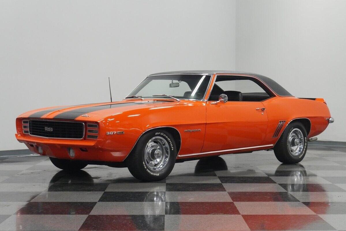 1969 chevrolet camaro rs tribute hugger orange car 82602 miles