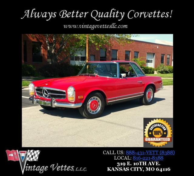 69 benz 280sl hard top soft top luxury original no rust ac auto