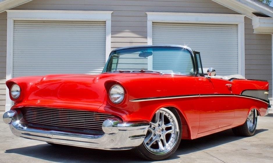 1957 chevrolet bel air/150/210 convertible pro tour lt1 tpi v8 newman c4 f