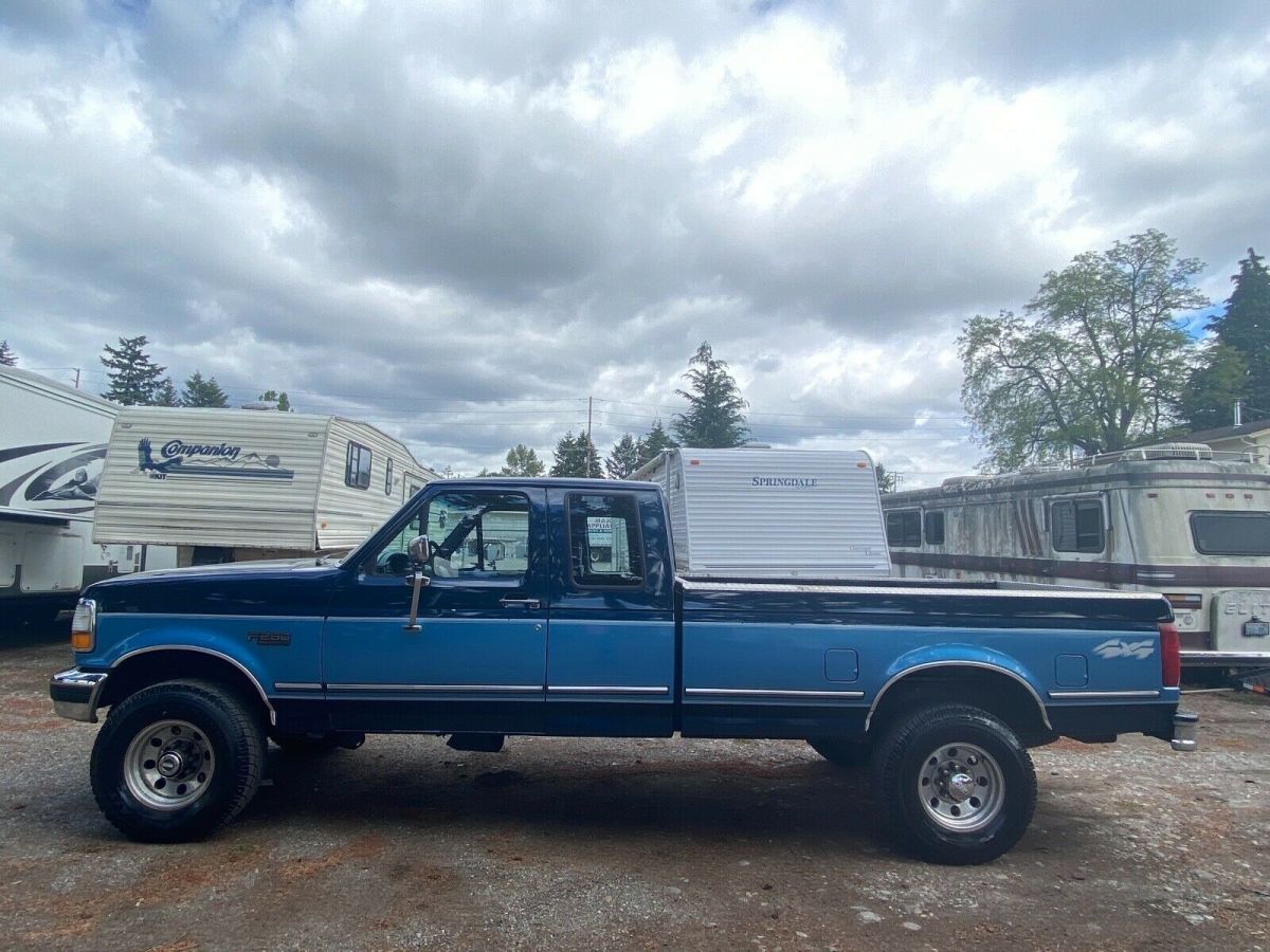 1993 ford f-250 xlt 4wd 460ci v8 automatic rust free worldwide no reserve!