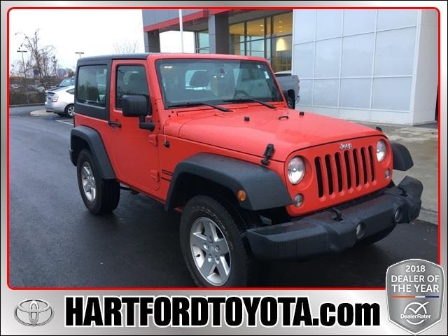 2016 jeep wrangler sport 4x4 sport 2dr suv for sale in hartford, connecticut