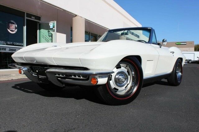 1967 chevrolet corvette roadster 342 miles ermine white 327 cu. in. v8