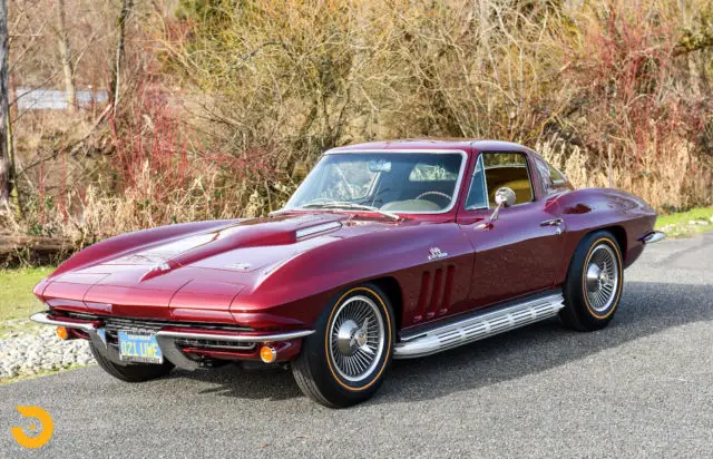 1966 corvette coupe 427/425, sidepipes, knockoffs, concours resrtoration