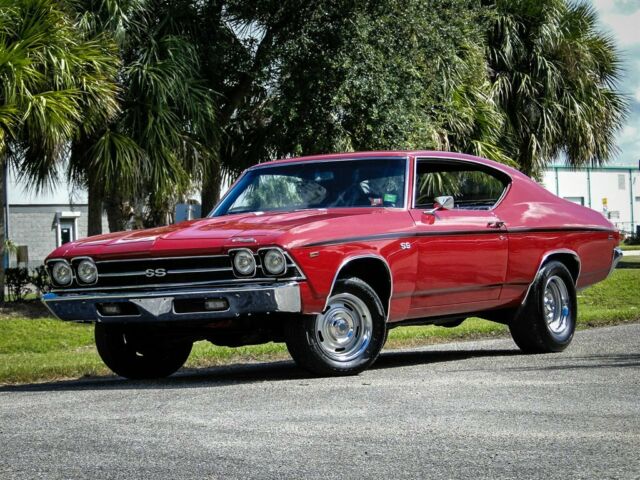 1969 chevrolet chevelle ss tribute 6535 miles red 2d : 2 door hard top turbo 40