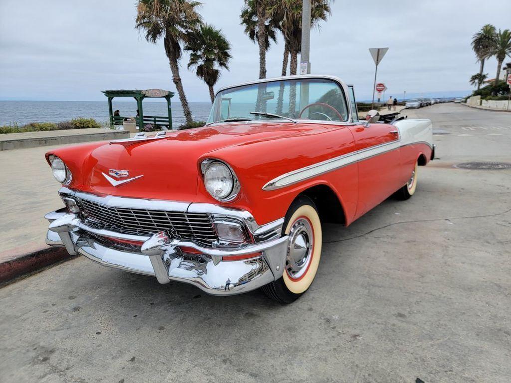 1956 chevrolet bel air convertible restored sanded and repainted