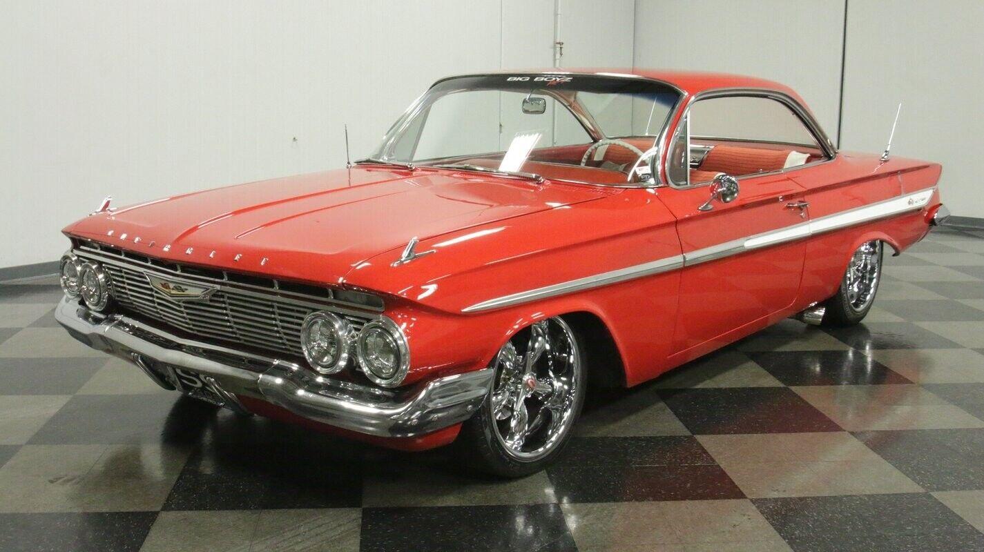 1961 chevrolet impala bubble top 409 roman red 14476 miles