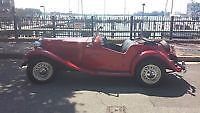 1951 mg td red convertible