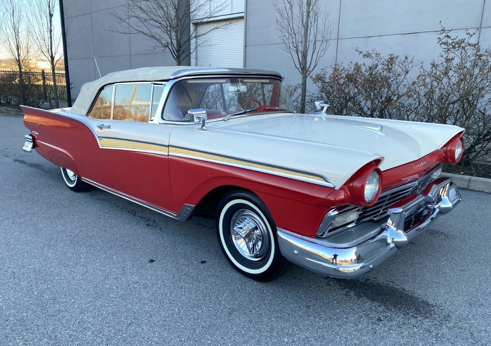 1957 ford fairlane sunliner 500 convertible with a 312 ci engine
