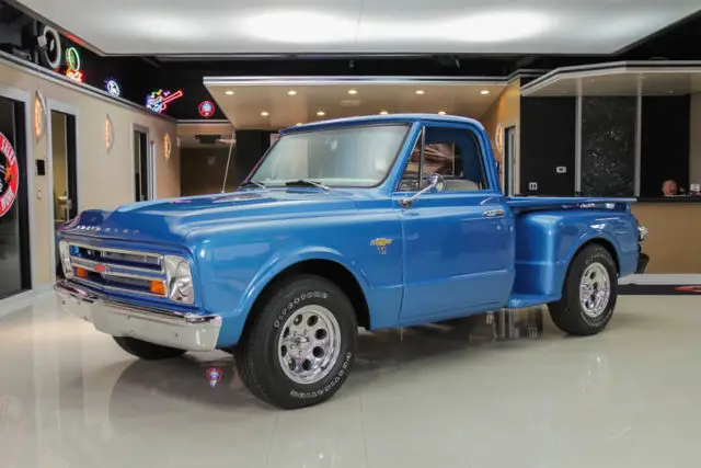 frame-off nut & bolt restoration! 283ci, th350 3-speed auto, fact. a/c, ps, pb!