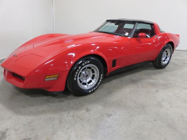 1981 chevy corvette 350 ci auto leather t-tops 80pics