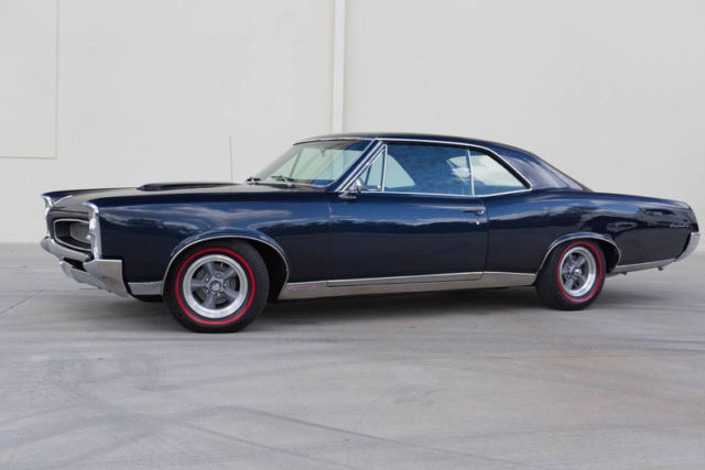 1967 pontiac gto, phs documented, hurst shifter, edelbrock heads, blue restored