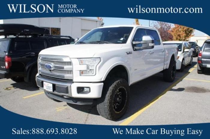2015 ford f-150 platinum 4x4 platinum 4dr supercrew 6.5 ft. sb for sale in logan, utah