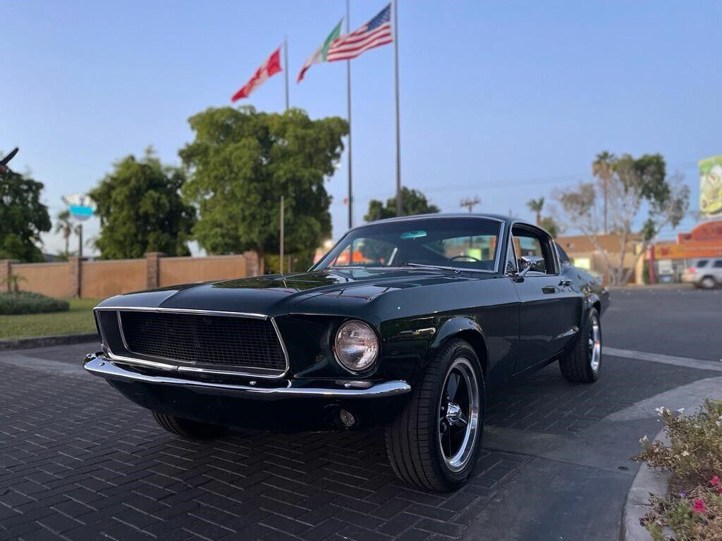 1967 ford mustang fastback bullitt recreation 302 auto 4 speed highland green