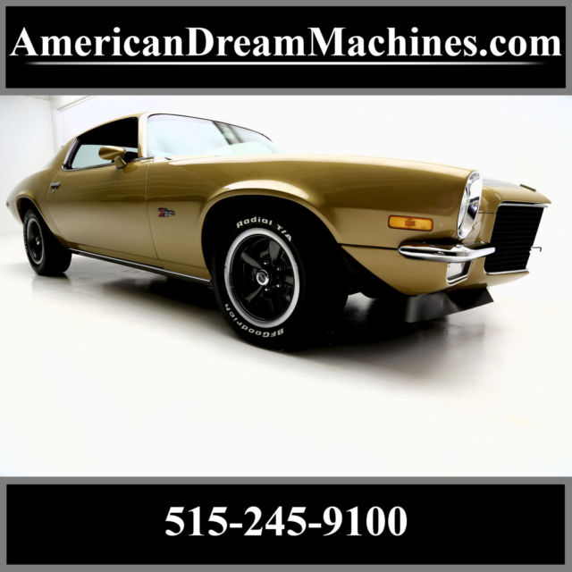 1971 chevrolet camaro 454/365 hp v8 4 speed factory a/c and z28 options