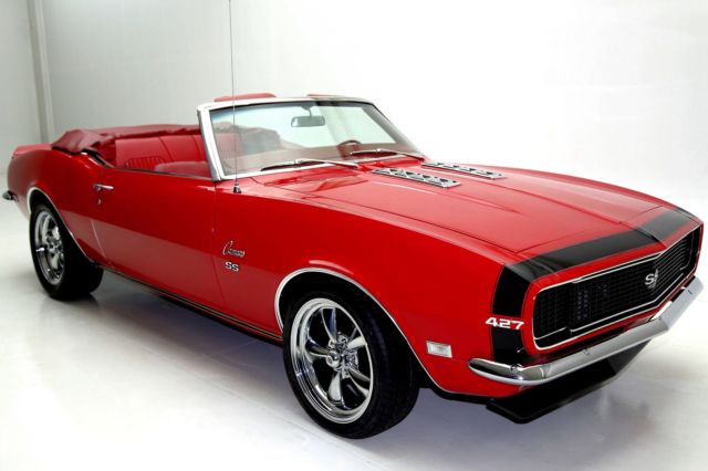 1968 camaro rs/ss convertible big block 427/425 4 speed ps pb 12 bolt posi rear