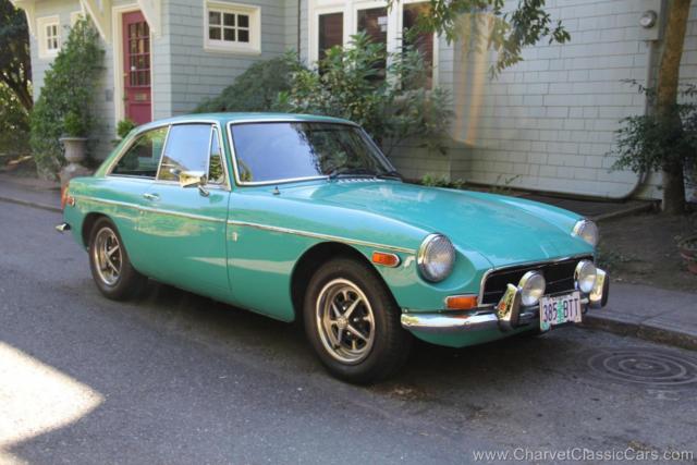 1972 mgb-gt. beautiful aqua coupe. restored. see video