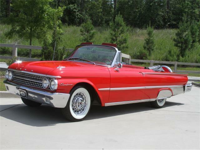 1961 ford galaxie monte carlo red exterior red leather interior