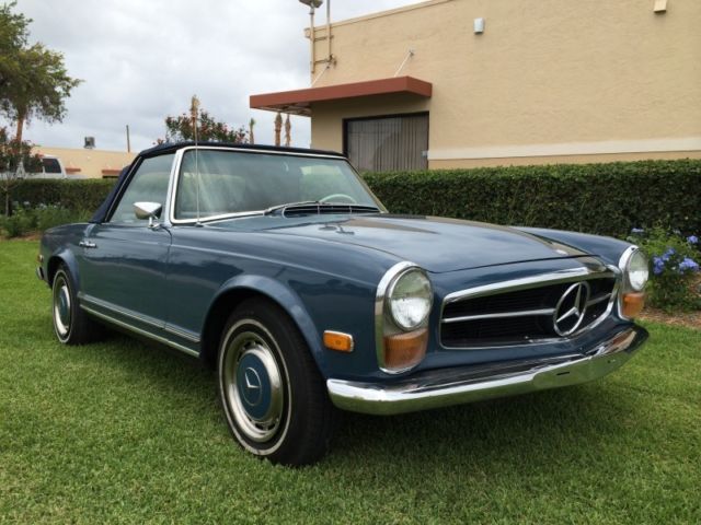 1969 mercedes benz 280sl blue w113 automatic