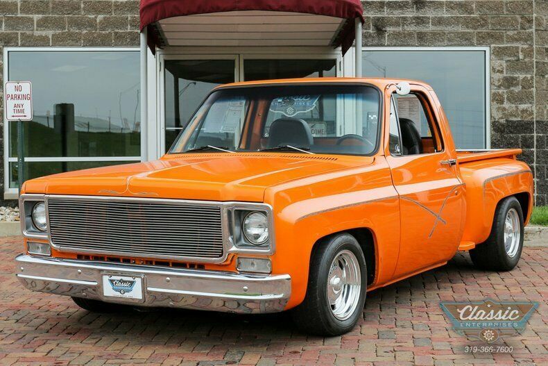 1978 chevrolet c10 350 v8 4 speed manual pickup truck tangelo orange pearl