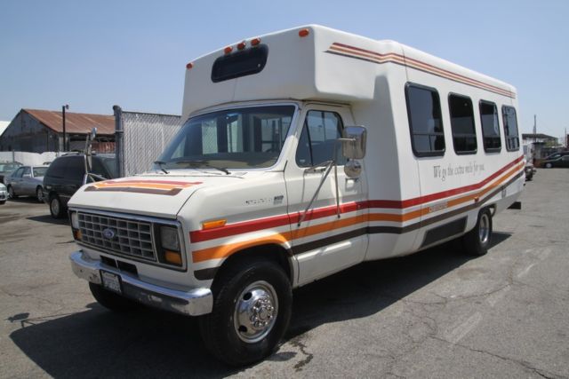 1990 ford e-350 shuttle bus 8 cylinder automatic no reserve