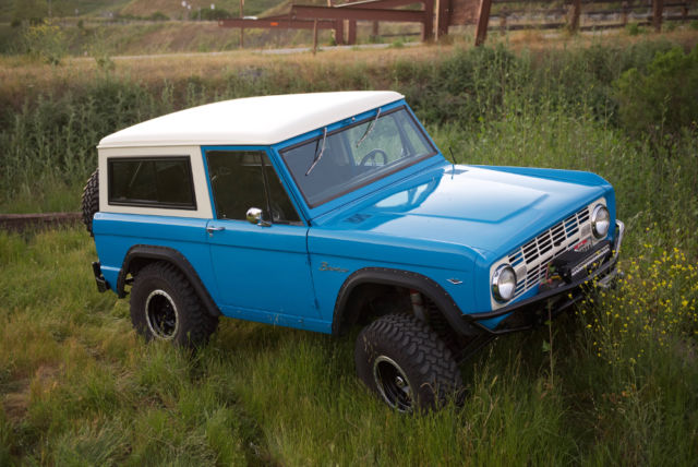 1967 ford bronco restomod grabber blue