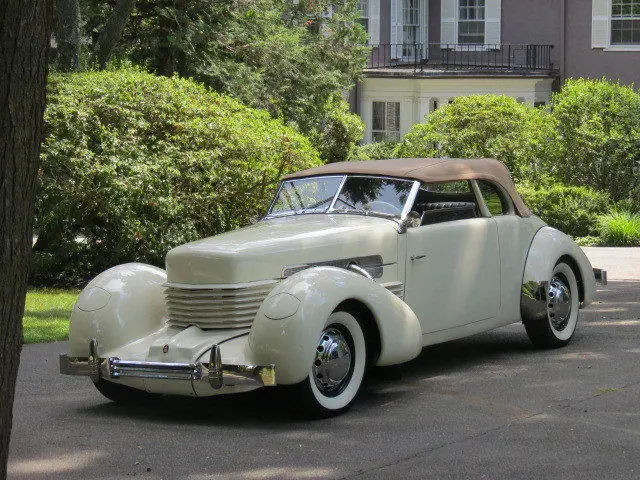 1937 ivory supercharged convertible rare 812sc collector original