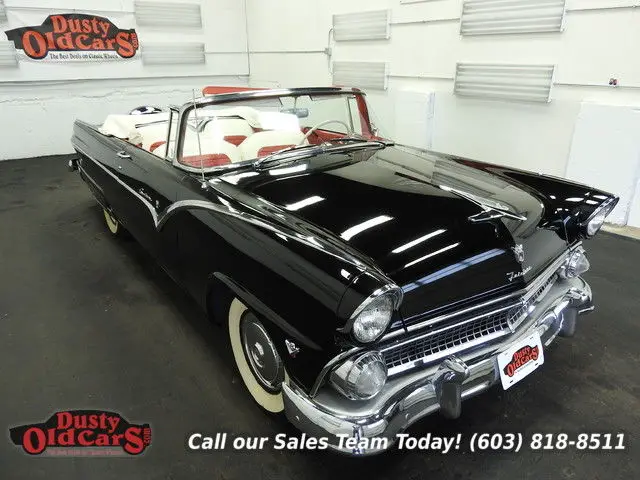 1955 black runs drives body inter excel 272cu v8 3 spd auto!