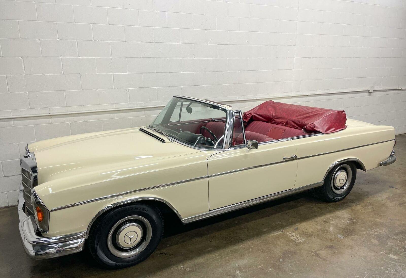 1967 mercedes-benz 200-series 0 miles light ivory convertible 2.5l inline 6