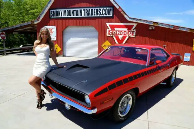 1970 plymouth cuda aar 340 six pack automatic power disc brakes sure grip 8 3/4