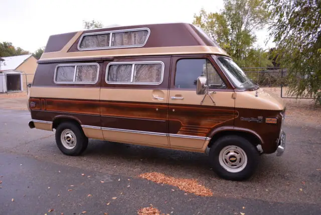 rare vintage 1977 chevy red-e-kamp class b motorhome 64210 miles
