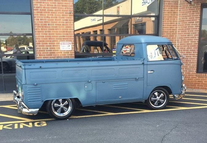 1964 volkswagen vw busvanagon blue single cab transporter