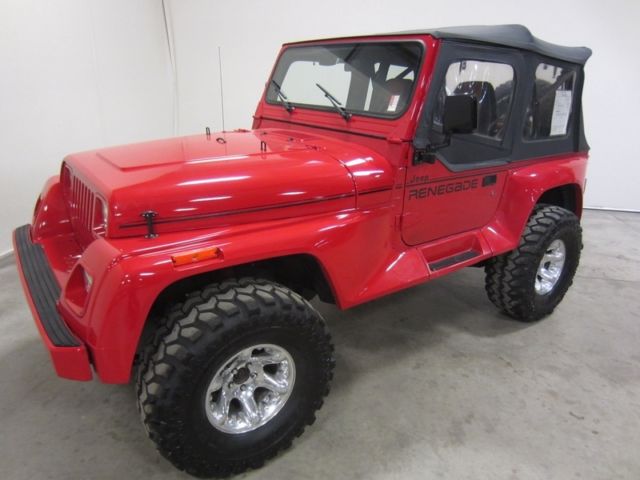 1992 jeep wrangler renedage 4.0l i6 removable soft top manual 4x4 80+ pics