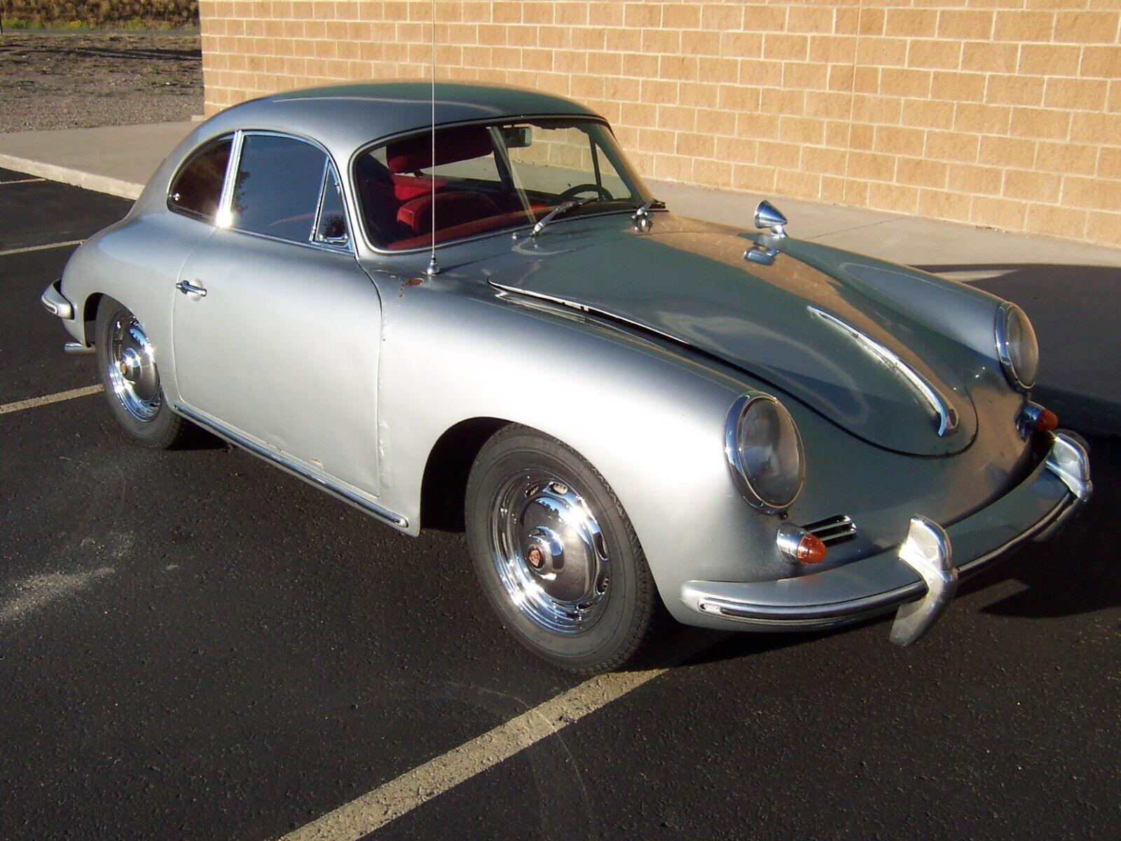 1960 porsche 356 1600 s originally black with red interior 88200 miles
