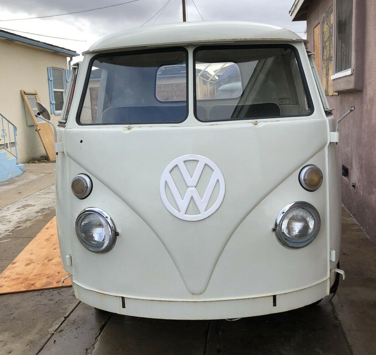 1963 volkswagen original pickup white rwd manual