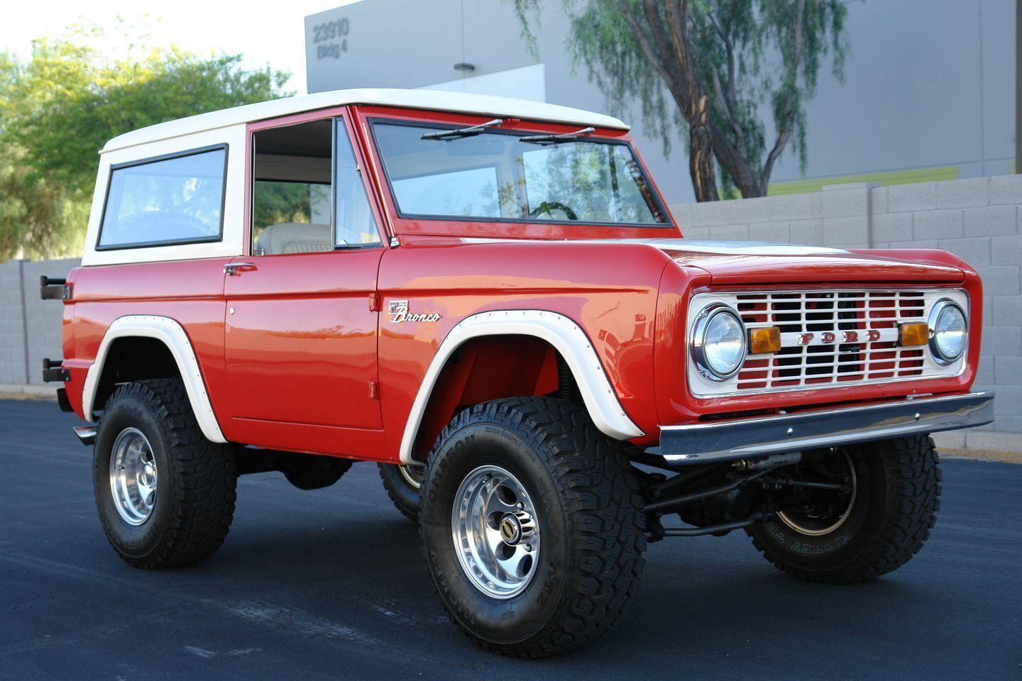 1969 ford bronco 4x4 stunning red with 61440 miles v8 302 small block