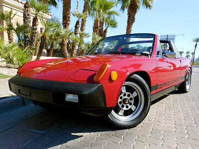 no reserve 1975 porsche 914 targa matching numbers fuelie 5 speed malagra red