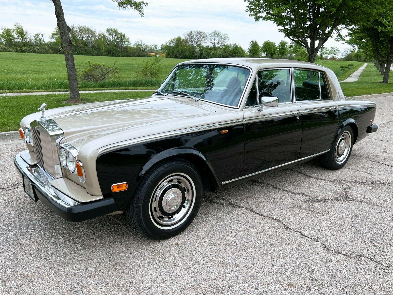 1979 rolls-royce silver shadow ii silver sand metallic over masons black