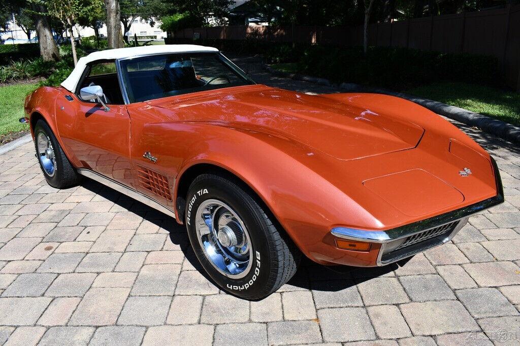 1970 chevrolet corvette convertible 350ci v8 300hp automatic