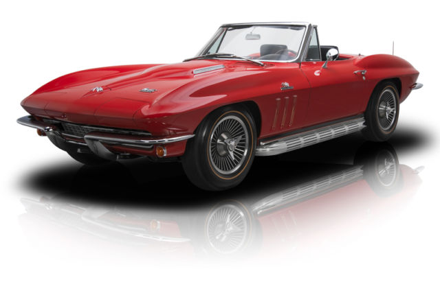 mackay certified triple crown winning corvette sting ray roadster 427 v8 4 speed