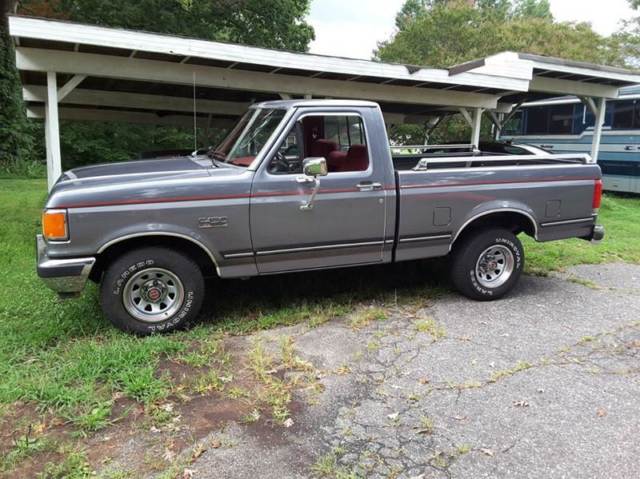 1987 ford f-150 xlt shortbed 5.0 lariat rust free southern truck only 38k miles