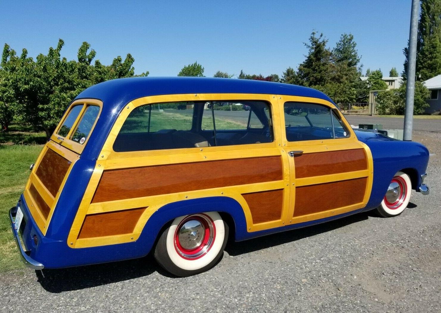 1950 ford old school style woodie wagon