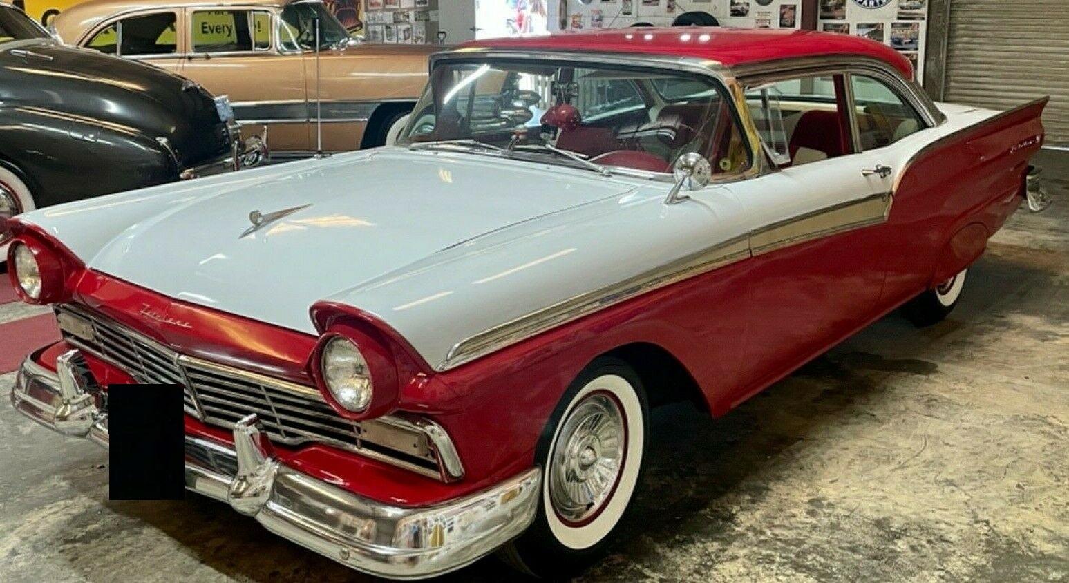 1957 ford fairlane 500 312ci thunderbird y block v8 starts and runs very well